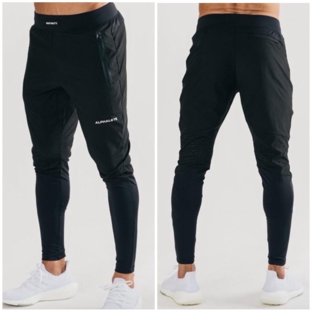 Alphalete Infinity Tech Active Workout Pants Black - image 1